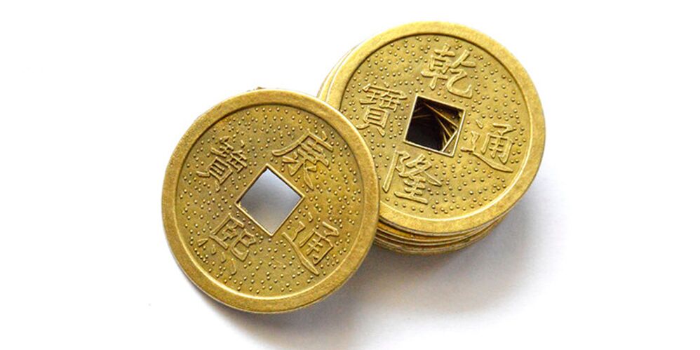 Monedă chineză ca talisman pentru noroc